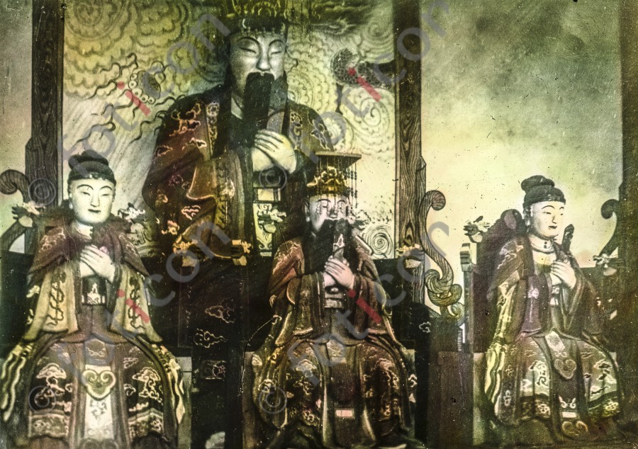 Confucius mit dreien seiner Schüler ; Confucius with three of his students (simon-173a-045.jpg)